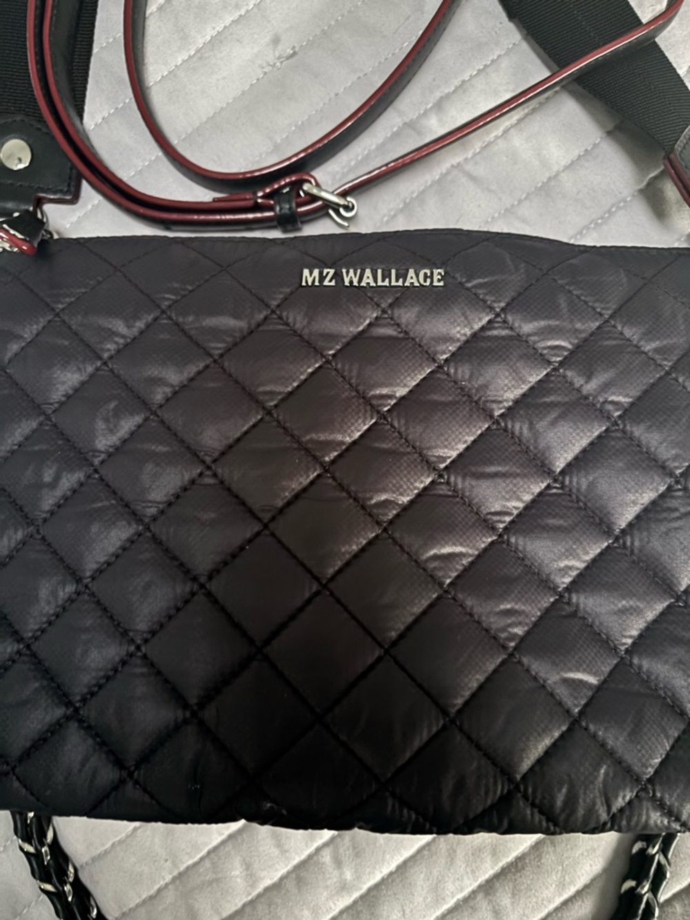 MZ Wallace Black Quilted Crossbody Bag with Removable Straps - Picture 3 of 8